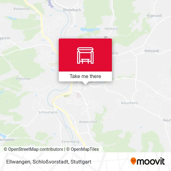 Карта Ellwangen, Schloßvorstadt
