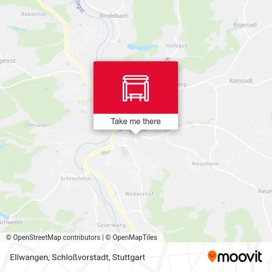 Карта Ellwangen, Schloßvorstadt