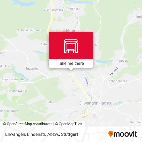 Карта Ellwangen, Lindenstr. Abzw.