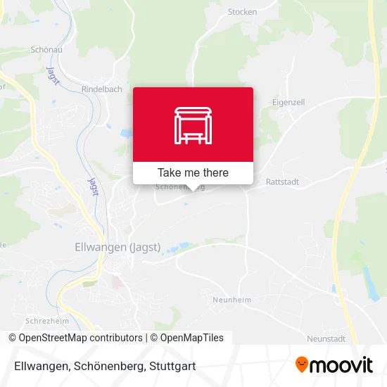Карта Ellwangen, Schönenberg