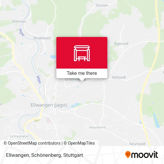 Карта Ellwangen, Schönenberg