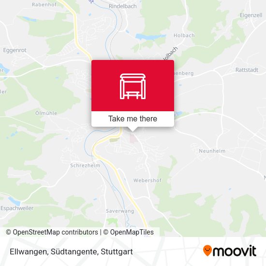Ellwangen, Südtangente map
