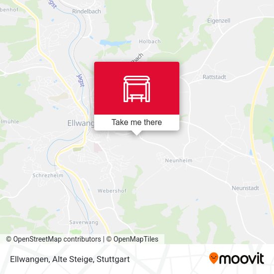 Карта Ellwangen, Alte Steige