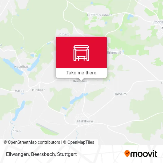 Карта Ellwangen, Beersbach