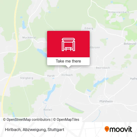 Карта Hirlbach, Abzweigung