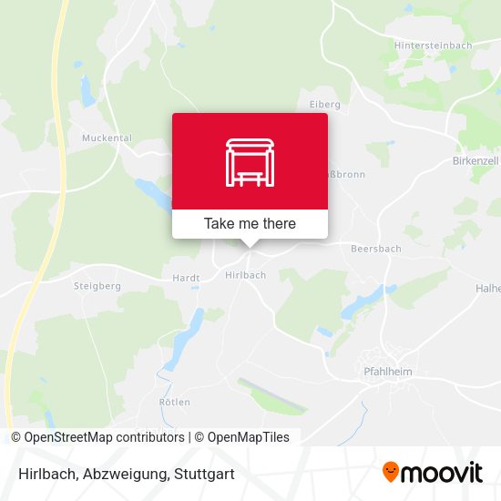 Карта Hirlbach, Abzweigung