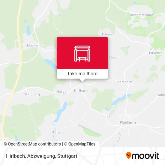 Карта Hirlbach, Abzweigung