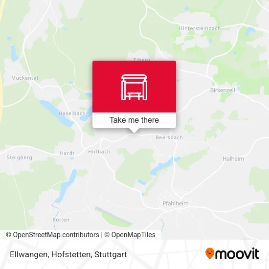 Карта Ellwangen, Hofstetten