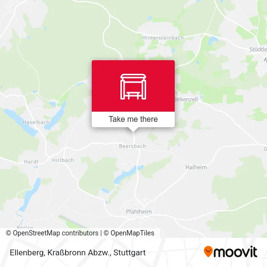 Карта Ellenberg, Kraßbronn Abzw.