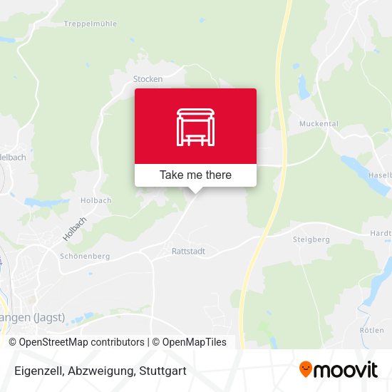 Карта Eigenzell, Abzweigung