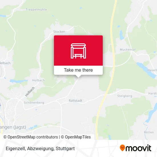Карта Eigenzell, Abzweigung
