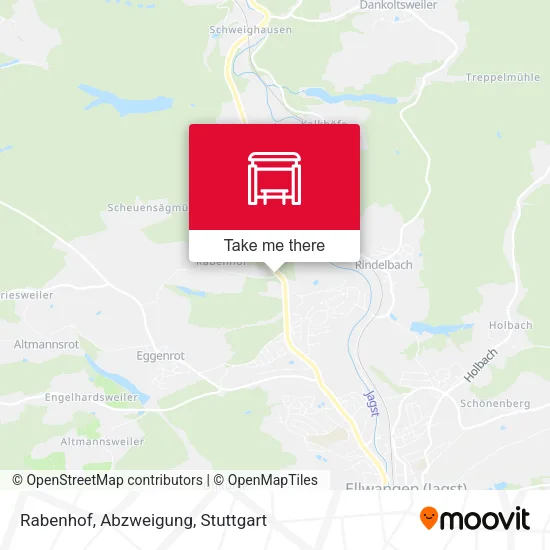 Карта Rabenhof, Abzweigung