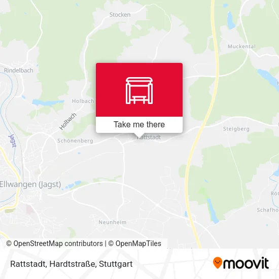 Карта Rattstadt, Hardtstraße