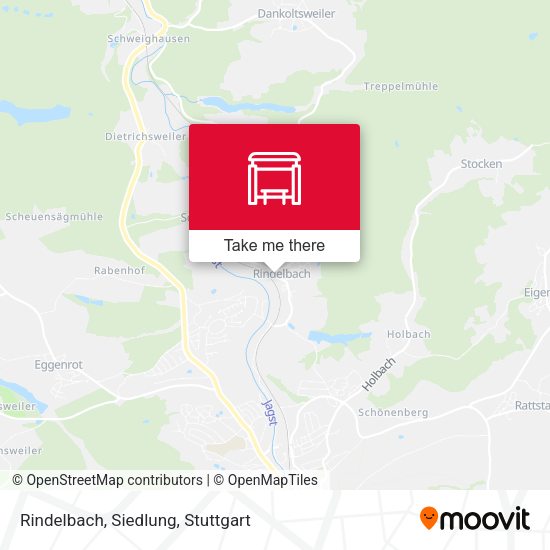 Rindelbach, Siedlung map