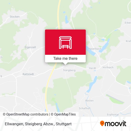 Ellwangen, Steigberg Abzw. map