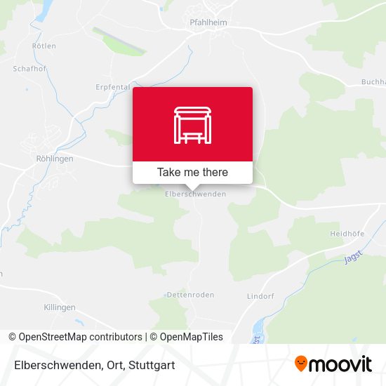 Elberschwenden, Ort map
