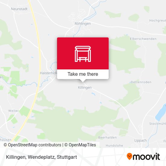 Killingen, Wendeplatz map