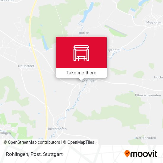 Карта Röhlingen, Post