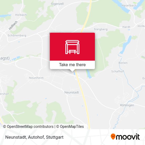 Neunstadt, Autohof map