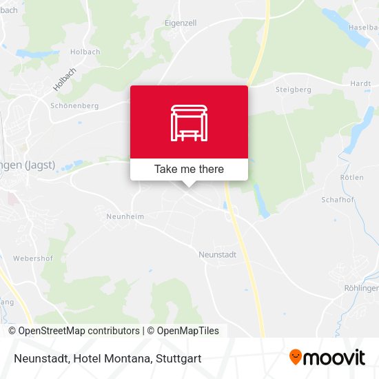 Neunstadt, Hotel Montana map