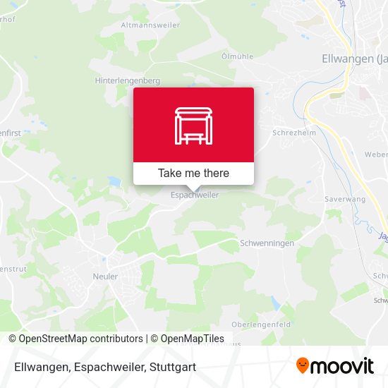 Ellwangen, Espachweiler map