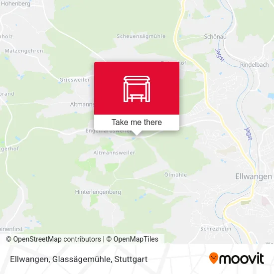 Карта Ellwangen, Glassägemühle