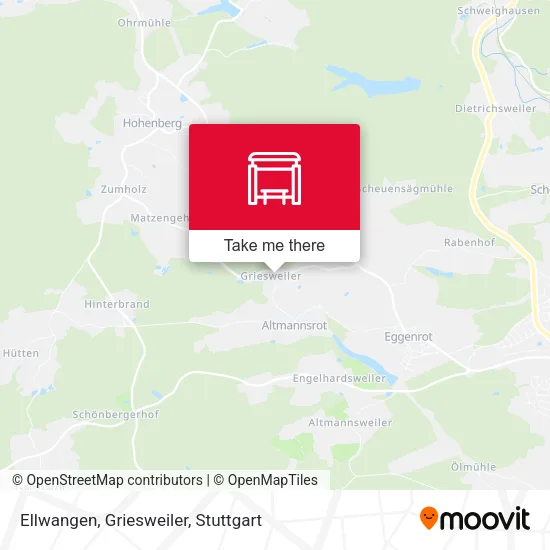 Карта Ellwangen, Griesweiler