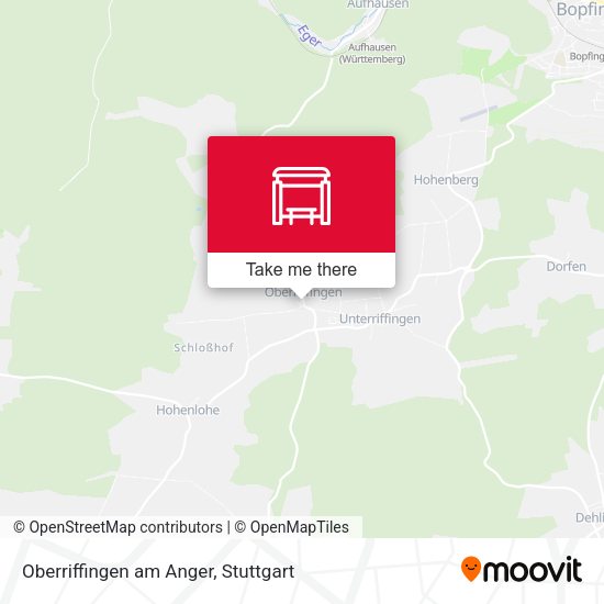 Карта Oberriffingen am Anger
