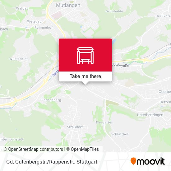 Карта Gd, Gutenbergstr./Rappenstr.