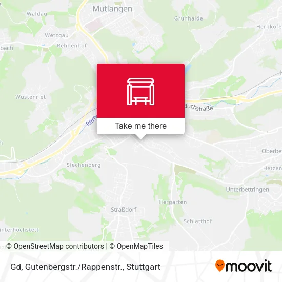 Карта Gd, Gutenbergstr./Rappenstr.