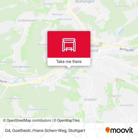 Карта Gd, Goethestr./Hans-Scherr-Weg