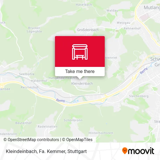Карта Kleindeinbach, Fa. Kemmer