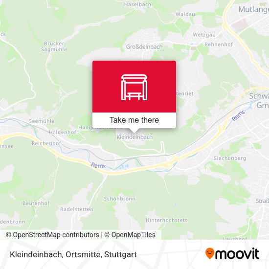 Карта Kleindeinbach, Ortsmitte
