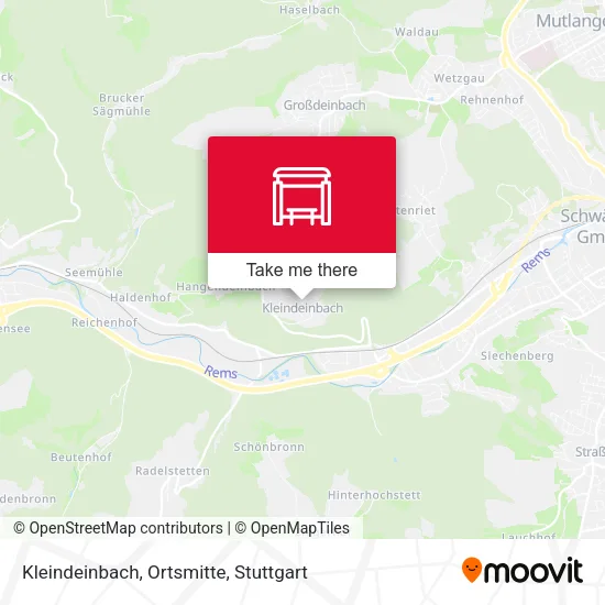 Карта Kleindeinbach, Ortsmitte