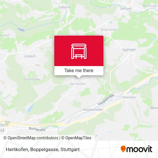 Herlikofen, Boppelgasse map