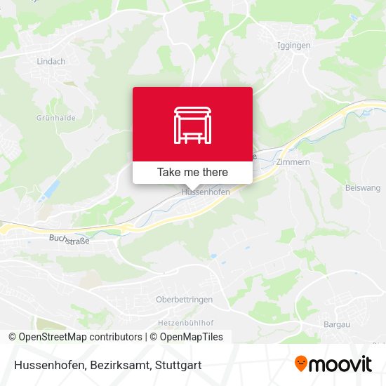 Карта Hussenhofen, Bezirksamt