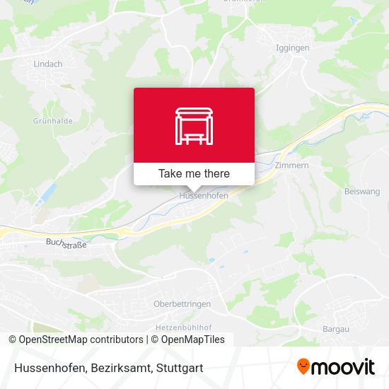 Карта Hussenhofen, Bezirksamt