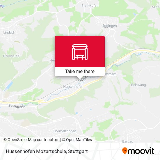 Hussenhofen Mozartschule map