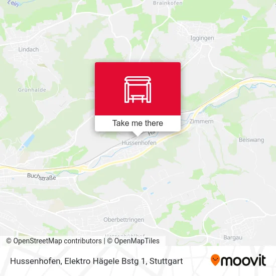 Карта Hussenhofen, Elektro Hägele Bstg 1