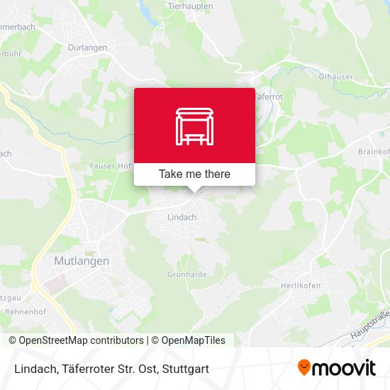 Lindach, Täferroter Str. Ost map