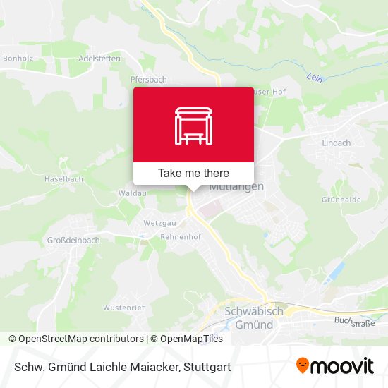 Schw. Gmünd Laichle Maiacker map