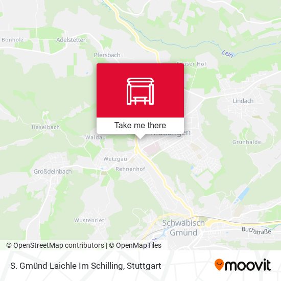 S. Gmünd Laichle Im Schilling map