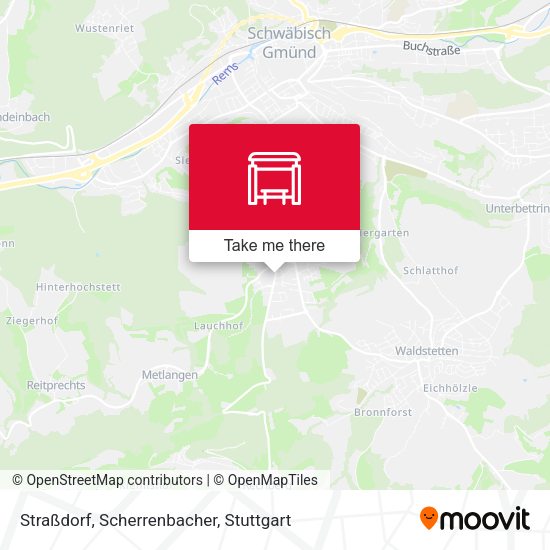 Straßdorf, Scherrenbacher map
