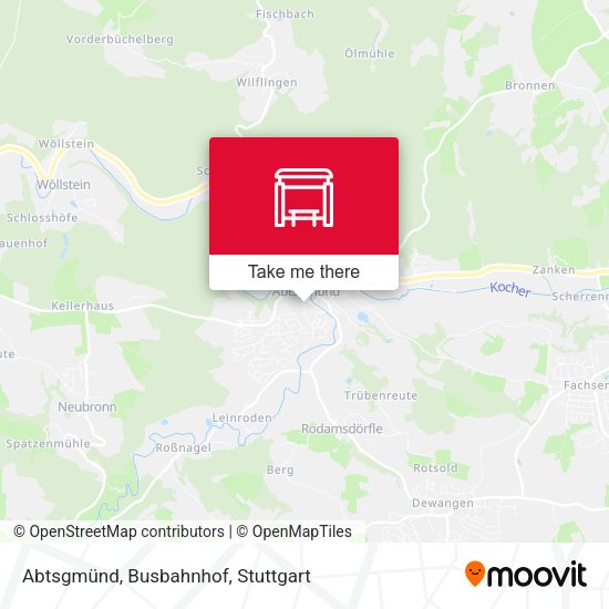 Abtsgmünd, Busbahnhof map