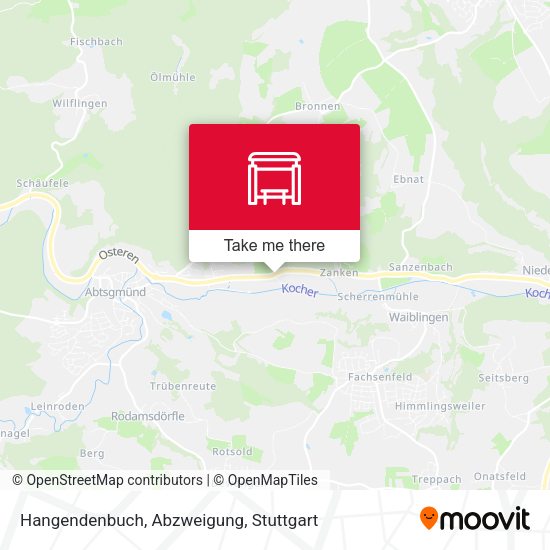 Карта Hangendenbuch, Abzweigung