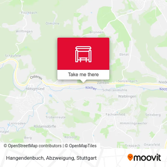 Карта Hangendenbuch, Abzweigung