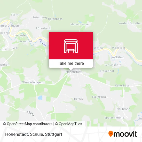 Hohenstadt, Schule map