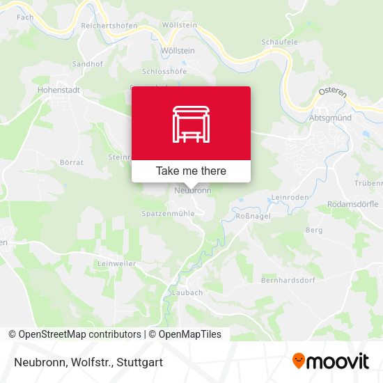 Neubronn, Wolfstr. map