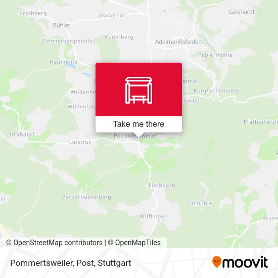 Pommertsweiler, Post map
