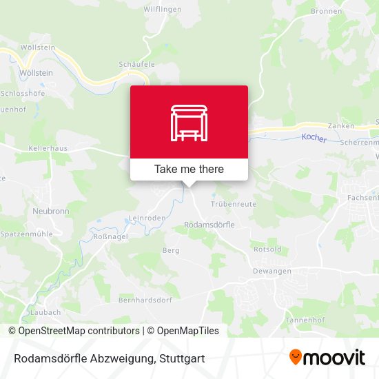 Карта Rodamsdörfle Abzweigung